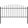 Lauko tvora su iečių viršug., juoda, (0,5-0,75)x1,7m, plienas