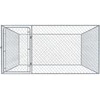 Lauko voljeras šunims, 2x2x1m, galvanizuotas plienas