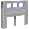 LED galvūgalis, pilkas ąžuolo, 120x18,5x103,5cm, mediena