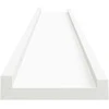Lentynos nuotraukų rėmeliams, 2vnt., baltos, 80x9x3cm, MDF