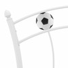 Lova Lovos rėmas, baltas, 90x200cm, metalas, futbolo dizaino