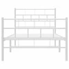 Lova Lovos rėmas su galvūgaliu/kojūgaliu, baltas, 107x203cm, metalas