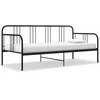 Sofos-lovos rėmas, juodos spalvos, 90x200cm, metalas