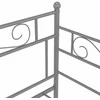Sofos-lovos rėmas, pilkos spalvos, 90x200cm, metalas