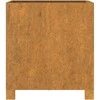 Loveliai su kojelėm, 2vnt., rūdžių, 42x40x43cm, Corten plienas