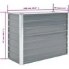 Lovelis, pilkas, galvanizuotas plienas, 100x40x77cm
