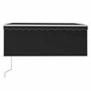 Markizė su uždanga/LED/vėjo jutikliu, antracito, 3x2,5m