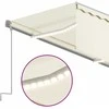 Markizė su uždanga/LED/vėjo jutikliu, kreminė, 3x2,5m
