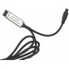 Naktinė spintelė su LED apšvietimu, juoda, 45x35x67cm, mediena