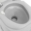 Nešiojamas stovyklavimo tualetas, pilkas/baltas, 22+12l, HDPE