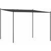 Pavėsinė, antracito spalvos, 3x3m, audinys ir plienas, 180g/m²