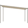 Pavėsinė, smėlio spalvos, 4x4m, audinys ir plienas, 180g/m²