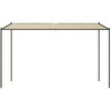 Pavėsinė, smėlio spalvos, 4x4m, audinys ir plienas, 180g/m²