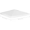 Pavėsinės uždangalas, 2 pakopų, baltas, 3x3m, 310 g/m²