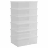 Plastikinės daiktadėžės, 6vnt., 25l, sukraunamos