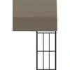 Prie sienos montuojama pavėsinė, taupe spalvos, 3x3m, audinys