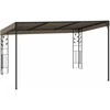 Prie sienos montuojama pavėsinė, taupe spalvos, 4x3x2,5m