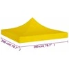 Proginės palapinės stogas, geltonos spalvos, 2x2m, 270 g/m²