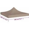 Proginės palapinės stogas, taupe spalvos, 2x2m, 270 g/m²