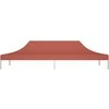Proginės palapinės stogas, terakota spalvos, 6x3m, 270 g/m²