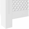Radiatoriaus uždangalas, baltos spalvos, 205cm, MDF