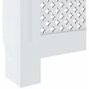 Radiatoriaus uždangalas, baltos spalvos, 78cm, MDF
