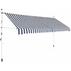 Rankiniu būdu ištraukiama markizė, mėlyni/balti dryžiai, 350cm