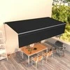 Rankiniu būdu ištraukiama markizė su uždanga, antracito, 6x3m