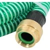 Siurbimo žarna su žalvarinėmis jungtimis, žalia, 1,1", 7m, PVC