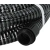 Siurbimo žarna su žalvarinėmis jungtimis, juoda, 1,1", 5m, PVC
