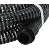 Siurbimo žarna su žalvarinėmis jungtimis, juoda, 1,1", 3m, PVC