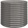 Sodo lovelis, pilkas, 80x80x68cm, plienas