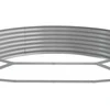 Aukštas sodo lovelis, sidabrinis, 450x140x36cm, plienas