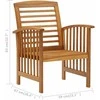 Lauko baldų komplektas Sodo poilsio baldų komplektas, 5 dalių, akacijos masyvas
