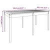 Sodo stalas, 159,5x82,5x76cm, pušies medienos masyvas