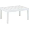 Sodo stalas, baltos spalvos, 78x55x38cm, plastikas