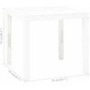 Sodo stalas, baltos spalvos, 78x78x72cm, plastikas