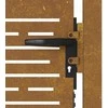 Sodo vartai, 105x130cm, corten plienas, kvadratų dizaino