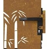 Sodo vartai, 85x125cm, corten plienas, bambuko dizaino