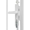 Sodo vartai, balti, 1x1,75m, plienas