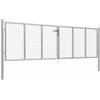Sodo vartai, sidabrinės sp., 415x175cm, galvanizuotas plienas