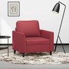 Sofa Krėslas, raudonojo vyno spalvos, 60cm, dirbtinė oda
