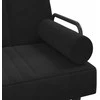 Sofa-lova su porankiais, juodos spalvos, aksomas