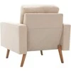Sofa Sofos komplektas, 2 dalių, kreminis, audinys (288696+288706)