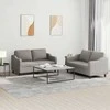 Sofa Sofos komplektas su pagalvėlėmis, 2 dalių, taupe, audinys