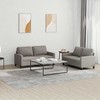 Sofa Sofos komplektas su pagalvėlėmis, 2 dalių, taupe, audinys
