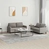 Sofa Sofos komplektas su pagalvėlėmis, 2 dalių, taupe, audinys