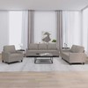 Sofa Sofos komplektas su pagalvėlėmis, 3 dalių, taupe, audinys