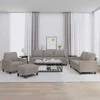 Sofa Sofos komplektas su pagalvėlėmis, 4 dalių, taupe, audinys