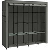 Songmics Audinys drabužių spinta 45 x 170 x 167 cm šalavijo žalia